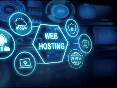 Web hosting illustration